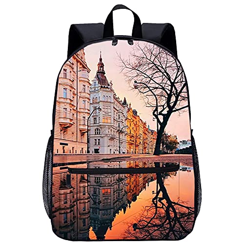 Sac à dos d'école pour adolescents grand format 45cm - Cartable imprimé 3D ergonomique