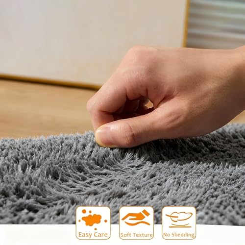 Tapis de salon élégant à poils longs design moderne pour intérieur raffiné
