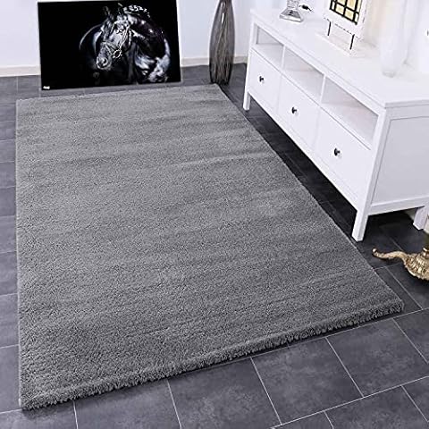 VIMODA Alfombra de Pelo Largo Gris Cover
