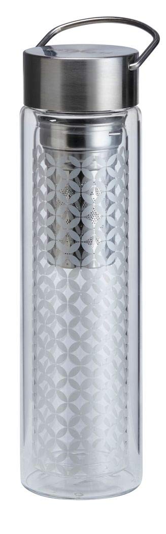 Théière May Lin flowtea en verre avec filtre inox amovible pour thé en vrac