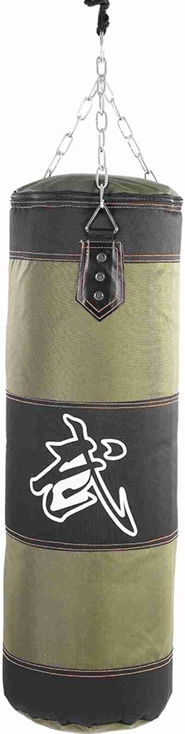 lyrlody Empty Punch Bag, Heavy Punching Bag, Secure Stitching, Fillable Design, Muay Thai Kickboxing Sandbag for Home Gym Training with Oxford Cloth for Fitness (80cm)