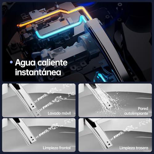 Image of #L1G -Smart Toilet with Built-in Bidet, Heated Seat,Warm Water and Dryer, Elongated Smart Toilet with Auto Flush, Auto Open and Close Lid, Foot Sensor Operation