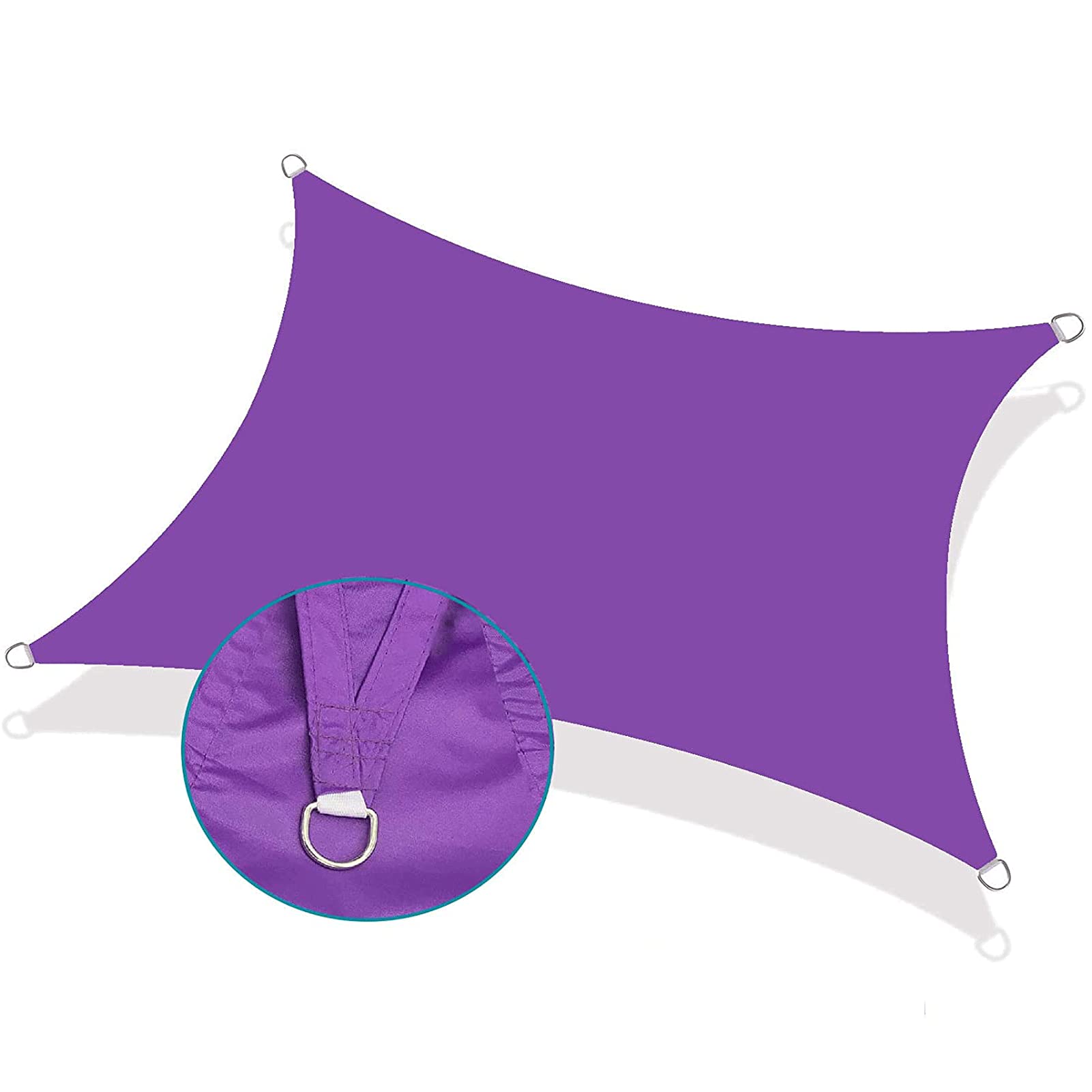 Voile d'ombrage imperméable 5x6m avec blocage UV pour terrasse