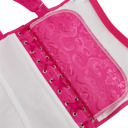 Image of Women's Lace up Gothic Jacquard Shoulder Straps Tank Overbust Shaper Corset Bustiers Top