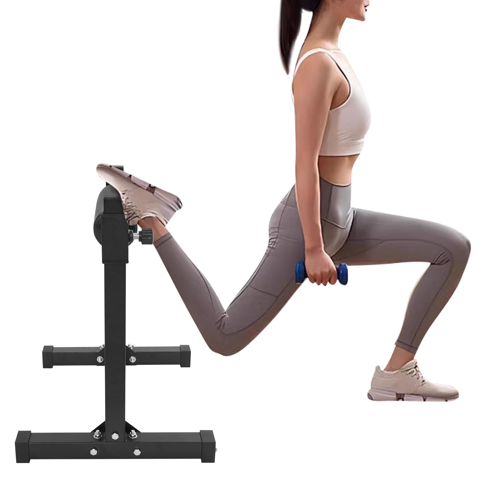 Supporto per squat regolabile, bulgaro Split Squat Stand con 9 altezze regolabili, supporto per squat sportivi fino a 200 kg per single leg squat e allenamento inferiore del corpo