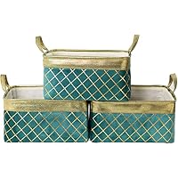 Select 3-Pack TheWarmHome Large Storage Basket with Handles