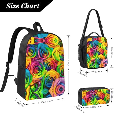 Sac à dos 3 en 1 rose imprimé parfait pour le voyage et l'école