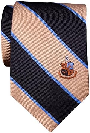 Phi Kappa Sigma Silk Fraternity Crest Striped Tie