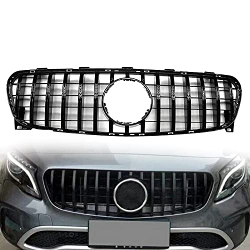 Calandre Avant Benz GLA X156 2017-2020 Grille de Maille Capot Noir