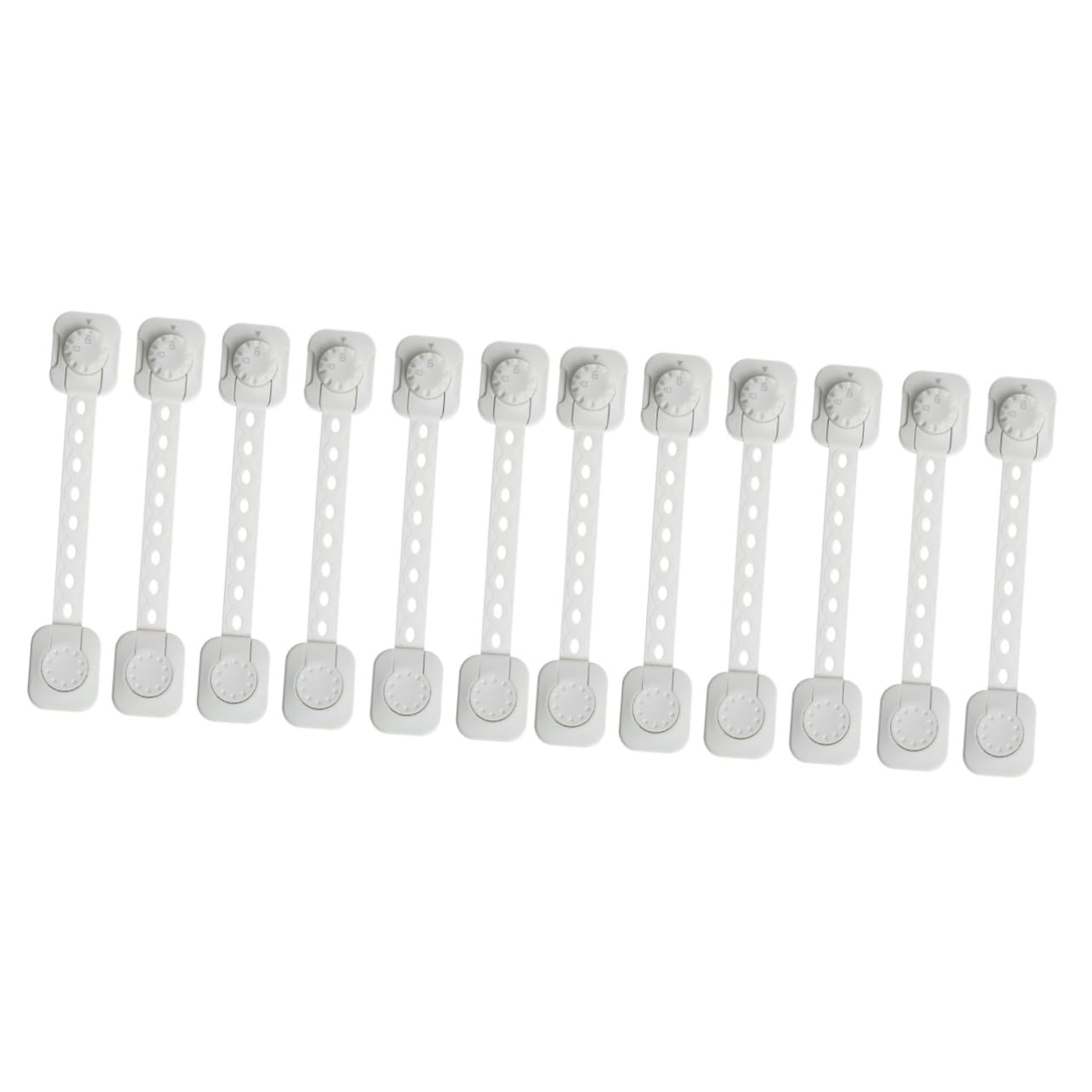 Lot de 2 Serrures de Sécurité pour Réfrigérateur Armoires de Sécurité pour Bébé pour Enfants Appareils Électroménagers Blanc 6 Pièces