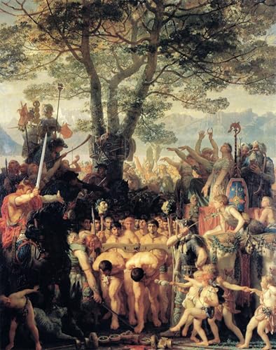 Tableaux Peinture sur Toile Charles Gleyre Les Romains 60x90cm
