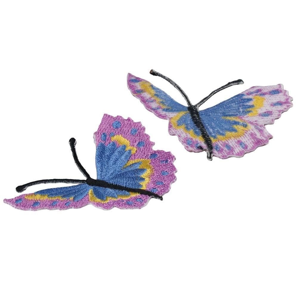 10 parches de mariposa en parches, parches de bordado, parches de reparación para decoración de bricolaje, jeans, chaquetas, bolsos, tela