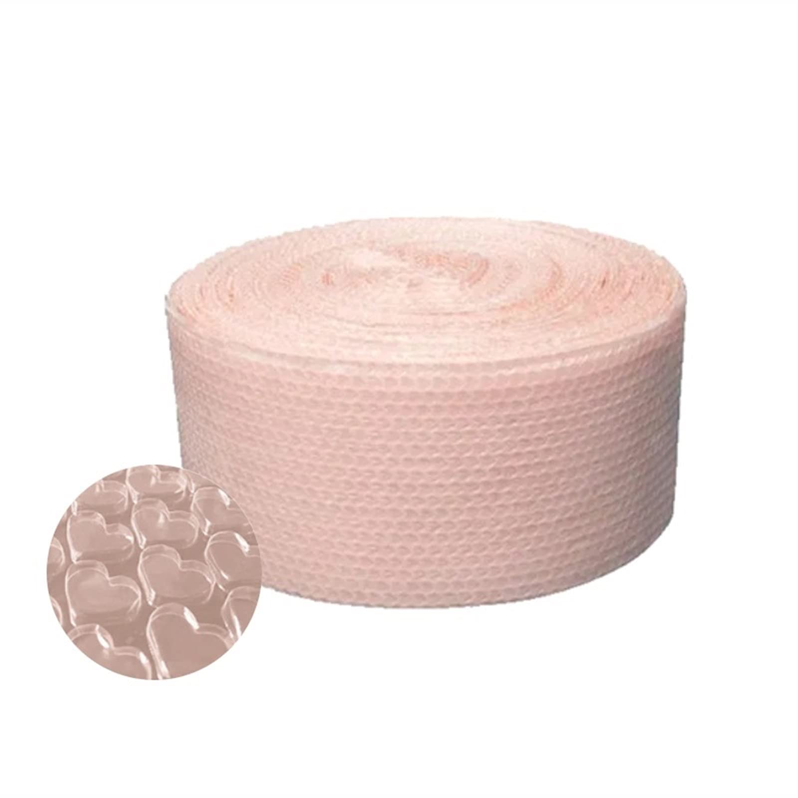 Namzi 5mx20cm Pink Heart-Shape Shockproof Air Bubble Roll Wrap Party Favors Gifts Protective Film Packing Wedding Decoration Membrane Easy to Operate (Color : Light Pink, Gift Bag Size : 20cmX 500cm)