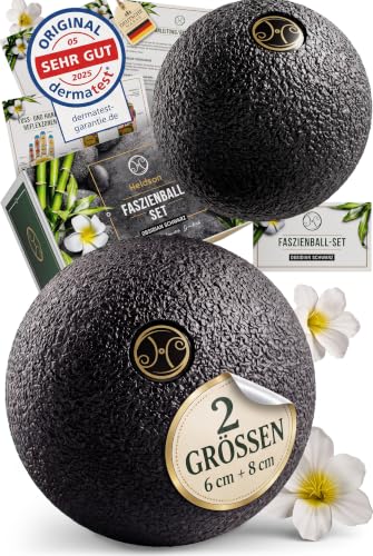 HELDSON Faszienball klein 2er Set 6cm & 8cm – Massageball für Füße, Rücken – Ansicht 1