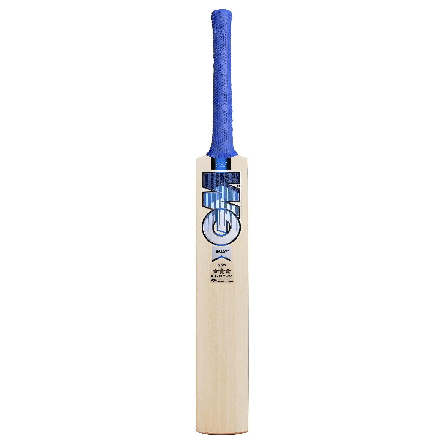 GM Maxi 555 English Willow Cricket Bat | Size: Mens | Color: Beige-Blue-image-11