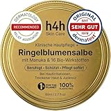 Bio Ringelblumensalbe Wundsalbe mit Manuka Honig & Propolis – Hochdosierte Calendula Creme für Neurodermitis, Ekzeme & Trockene Haut – | Regeneriert & Pflegt Ohne Kortison