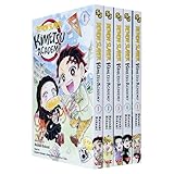 Demon Slayer Kimetsu Academy Volume (1-5) Books Collection Set By Natsuki Hokami & Koyoharu Gotouge: