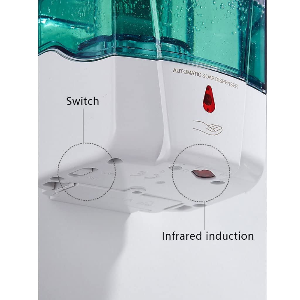 Dispensador de jabón 70 0ml Dispensador de jabón inducción Montaje en la Pared Dispensadores líquidos Baño Ducha Champú Botella Loción Contenedor Hotel Toliet para baño Ducha(10pcs)