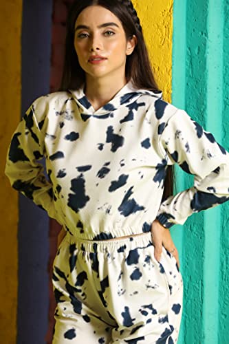 Image of GRECIILOOKS Co Ord Set for Women | Co Ord Set for Women Stylish |Printed Lycra Co Ord Set for Women | Travel Co Ord Set for Women | Full Sleeve
