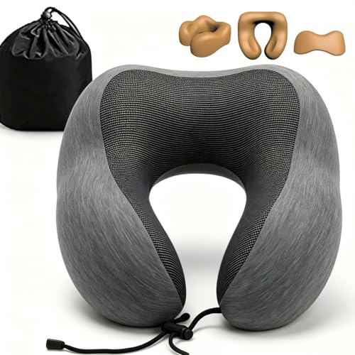 Almohada de espuma viscoelástica para viaje cuello miniatura 1