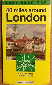 Map 40 Miles Around London (Easy Read Map Series) Book