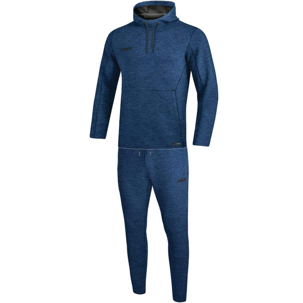 JAKO Premium Basics M9629 Men's Tracksuit with Hooded Sweatshirt, Navy Mottled, 4XL
