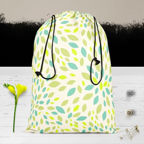 Image of ArtzFolio Leaf Texture | Reusable Sack Bag | Bag for Gym, Storage, Vegetable & Travel