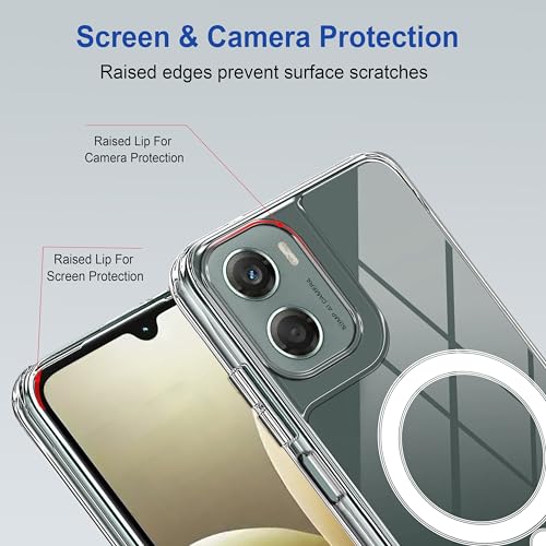 Image of amazon basics Back Case Cover for Motorola G06 Power |Scratch-Resistant Back Cover | Clear