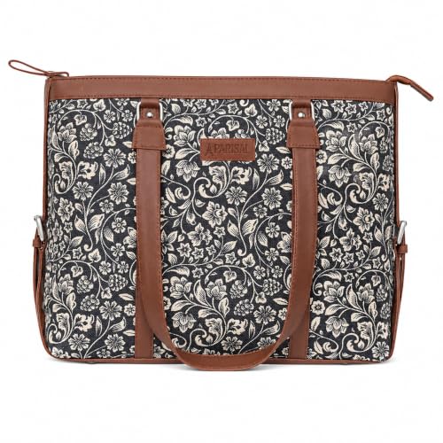 Image of Stylish Tote Bags for Office Use | Laptop Bag 15.6 inch | Purse for Women | Vegan Leather Handbag | Daily & Travel Use |