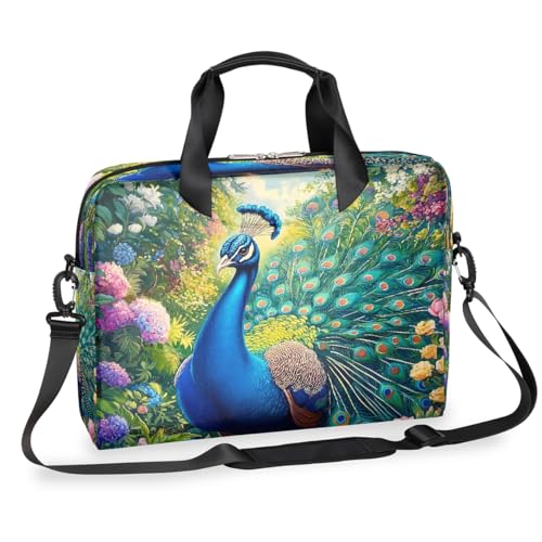 Maletín Majestic Peacock Feather para laptop 16 pulgadas miniatura 1