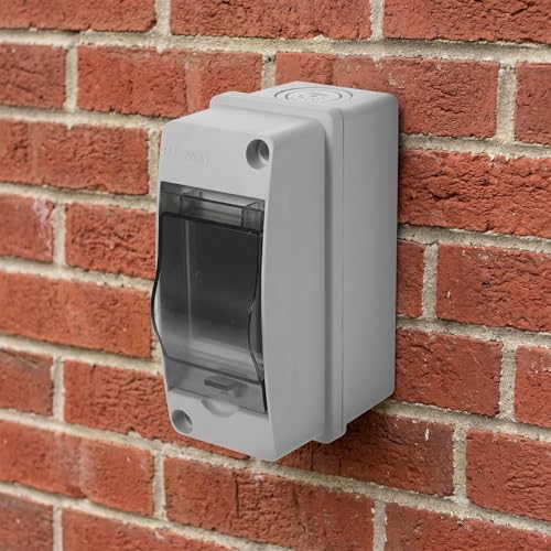 Caja de distribución eléctrica de doble circuito con montaje en riel 4