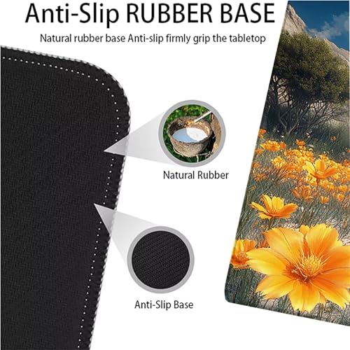 Tapis de souris XXL 80x30cm imperméable et grand mouse pad de bureau