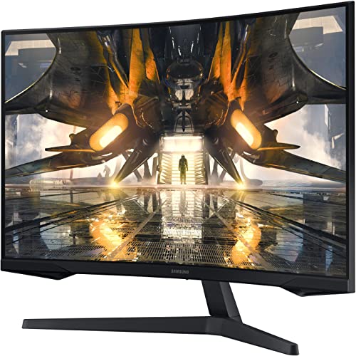 Image of Samsung 32-inch(80cm) Odyssey G5 Gaming, QHD 2K, 165Hz, 1ms, 1000R Curved Monitor, AMD FreeSync Premium, HDR10 (LS32AG550EWXXL, Black)