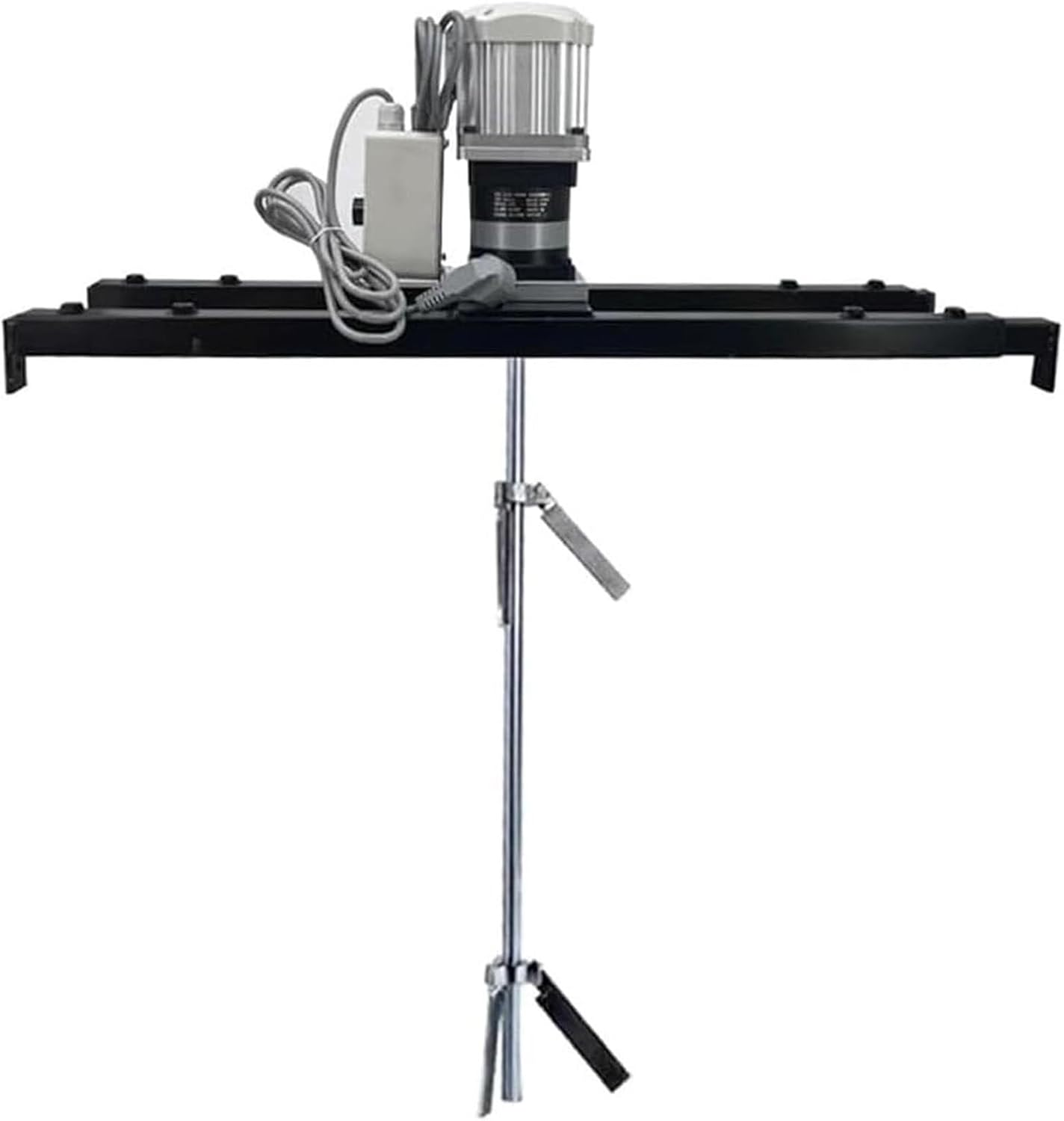 2100w Pneumatic Paint Mixer, Ibc Air Agitator Paint Mix Tool,Telescopic Range 75-120cm,Free Speed Adjustment from Rpm, For Paint Coating Viscous Liquid Ink Dissolver,scattereddiscimpeller(Color:Scatte