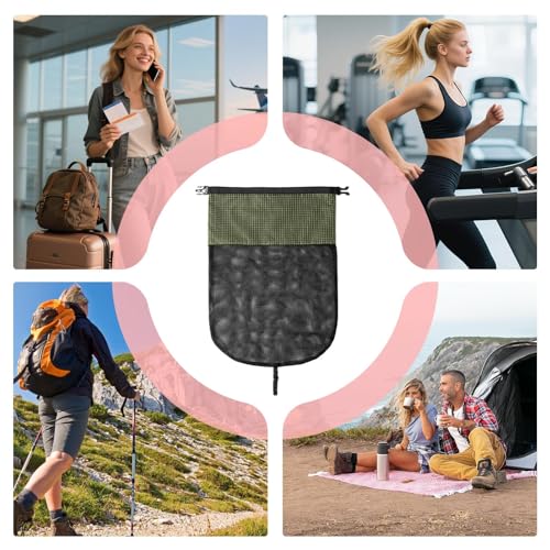 Organizador de viaje para zapatos plegable con malla transpirable de fácil acceso 5