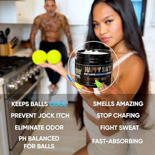 Derm Dude Happy Sack Nut Love Cooling Cream - Anti-Chafing Ball Deodorant For Men thumb #1