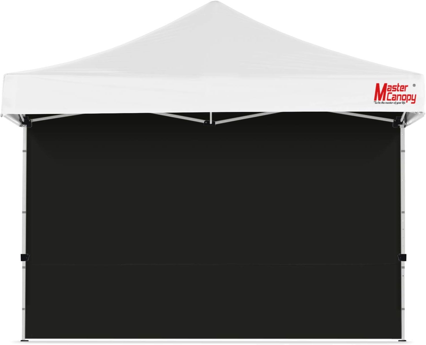 MASTERCANOPY 12x12ft Canopy SunWall Instant Canopy SideWall for Pop Up Canopy Tent Gazebos, UV Protection Sidewall Only, Spliceable (1 Pack, Black) 12x12 Black