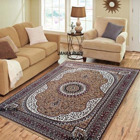 Buy JAHAN RUGS Kashmiri Design Persian Carved Runner Carpet for Your ...