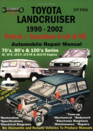 Toyota Landcruiser 1990-2002 Auto Repair Manual: Petrol/Gasoline 6 cyl & V8 (Max Ellery's Vehicle Re