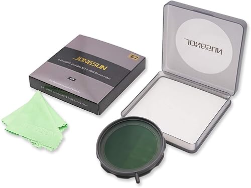 Miniatura 9 de Filtro ND variable de 2.638 in, S-Pro MRC de 16 capas de nano recubrimientos, más de 10 paradas ND2-ND1000 ajuste continuo graduado, kit de paño de