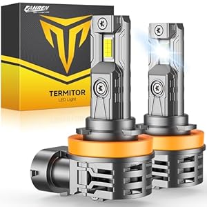 FAHREN Bombilla LED H11, 40000 lm súper brillante, tamaño real 1:1 reemplazo directo/H8/H9 bombilla antiniebla, 6500 K blanco frío, paquete de 2, módulos de luz de circulación diurna