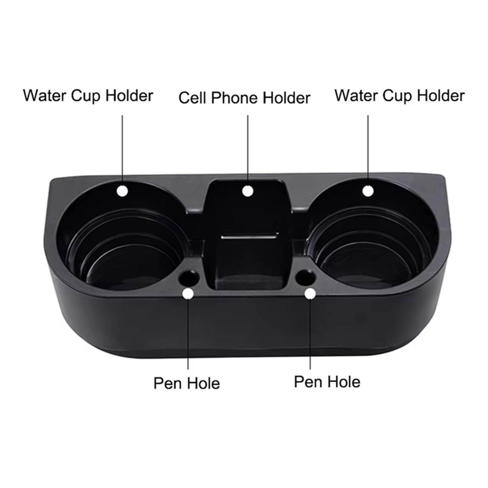 Portabicchieri Per Auto Auto Gap Tazza Per Acqua Bottiglia Per Bevande Chiavi Del Telefono Organizzatore Portaoggetti Supporto Accessori Per Lo Styling Dell'auto Parti Consolle Centrale(Nero)