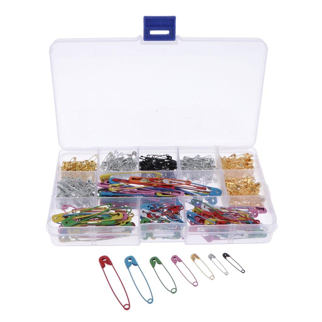 5 juegos de 500 piezas/caja de acero fuerte DIY Kilt etiquetas de ropa bufanda broche seguridad solapa pines