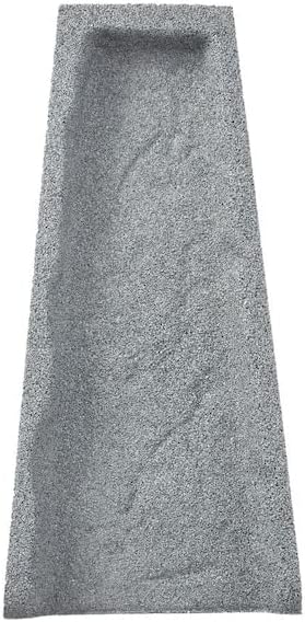 RubberificPremium Rubber Downspout Splash Block, Rain Guard, Stone Textured Drain Extender (3 Pack, Gray)