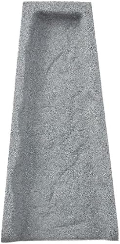 Rubberific Premium Rubber Downspout Splash Block Rain Guard Stone Textured Drain Extender (Gray)