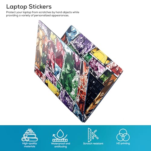 Image of Full Body Laptop Skin Bubble-Free| Laminated| Removable| HD Quality Sticker for Laptops Upto 15.6 Inches Compatible with Hp /Dell /Acer /Lenovo /Asus etc.(Naruto-222)