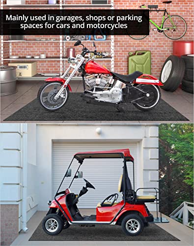 QWORK Ölabsorbierende Pad, Garagen-Bodenmatten, Übergroß, 2,6 x 1,8 m, wiederverwendbar/waschbar, Öl-Spritzmatte, Parkmatten,geeignet für Garagen, Geschäften,Küchen oder Parkplätzen