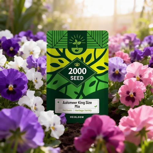 Viola Seeds - 2000 Counts- Cool Season Flower for Pot Borders or Window Boxes