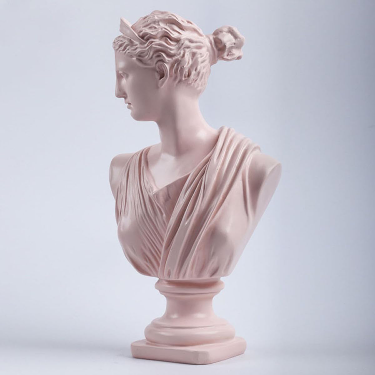Rosa Harzstatue Göttin Skulptur Dekoration aus Kunstharz Realistisch und Charmant als Souvenir und Wohndeko für Wohnzimmer oder Schreibtisch