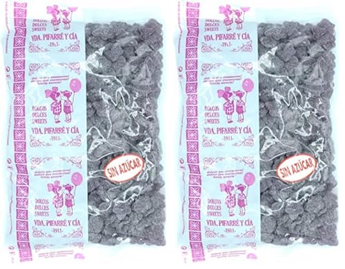 Pifarré 1911 Pastillaje Violetas sin Azúcar 1 Kg 1000 g (Paquete de 2)